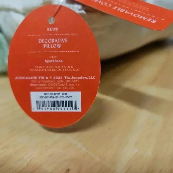 Opal House Decorative Pillow with Green Lizards - Picture 13 of 13